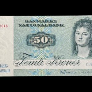 50 krone 1982 C1 Hoffmeyer/Billestrup Kva. 0