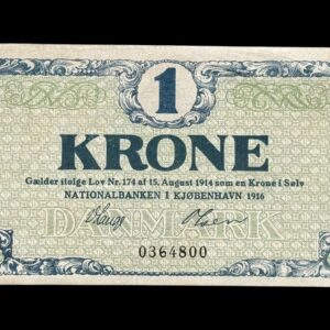 1 krone 1916 Kva. 0-01