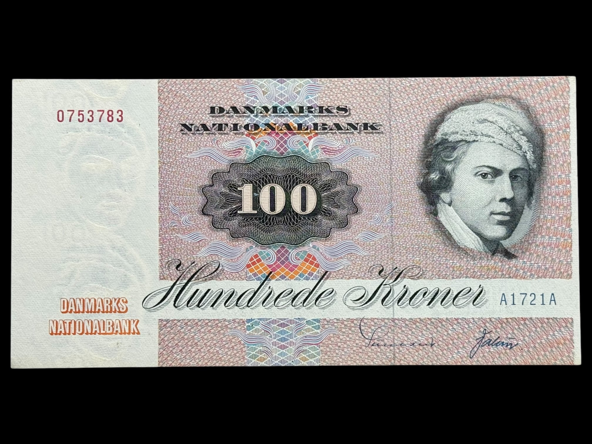 100 krone 1972 A1 Sunesen/Valuer Kva. 0