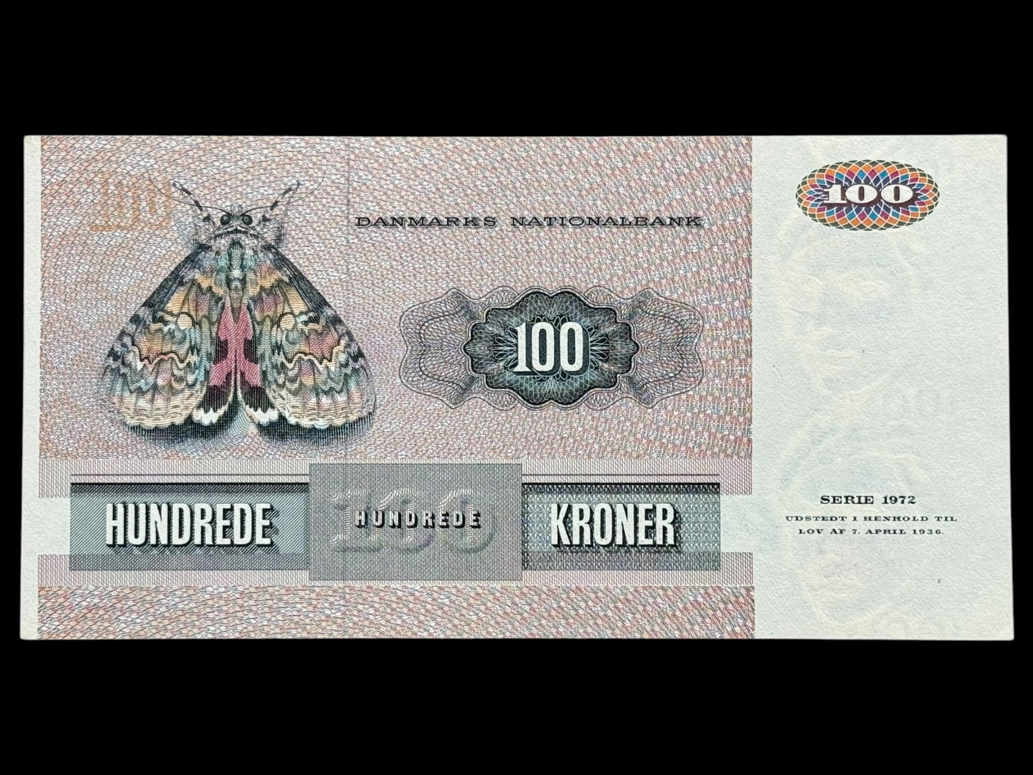 100 krone 1972 A1 Sunesen/Valuer Kva. 0 - Image 2
