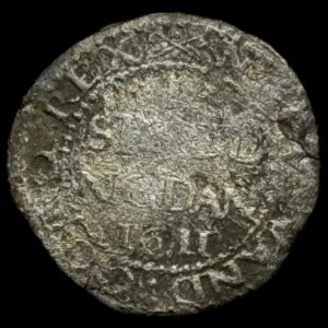 1611 1 skilling Chr.lV Kva. 1-1- "Meget sjælden variant"