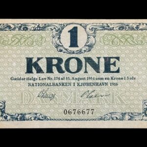 1 krone 1916 Kva. 0-01