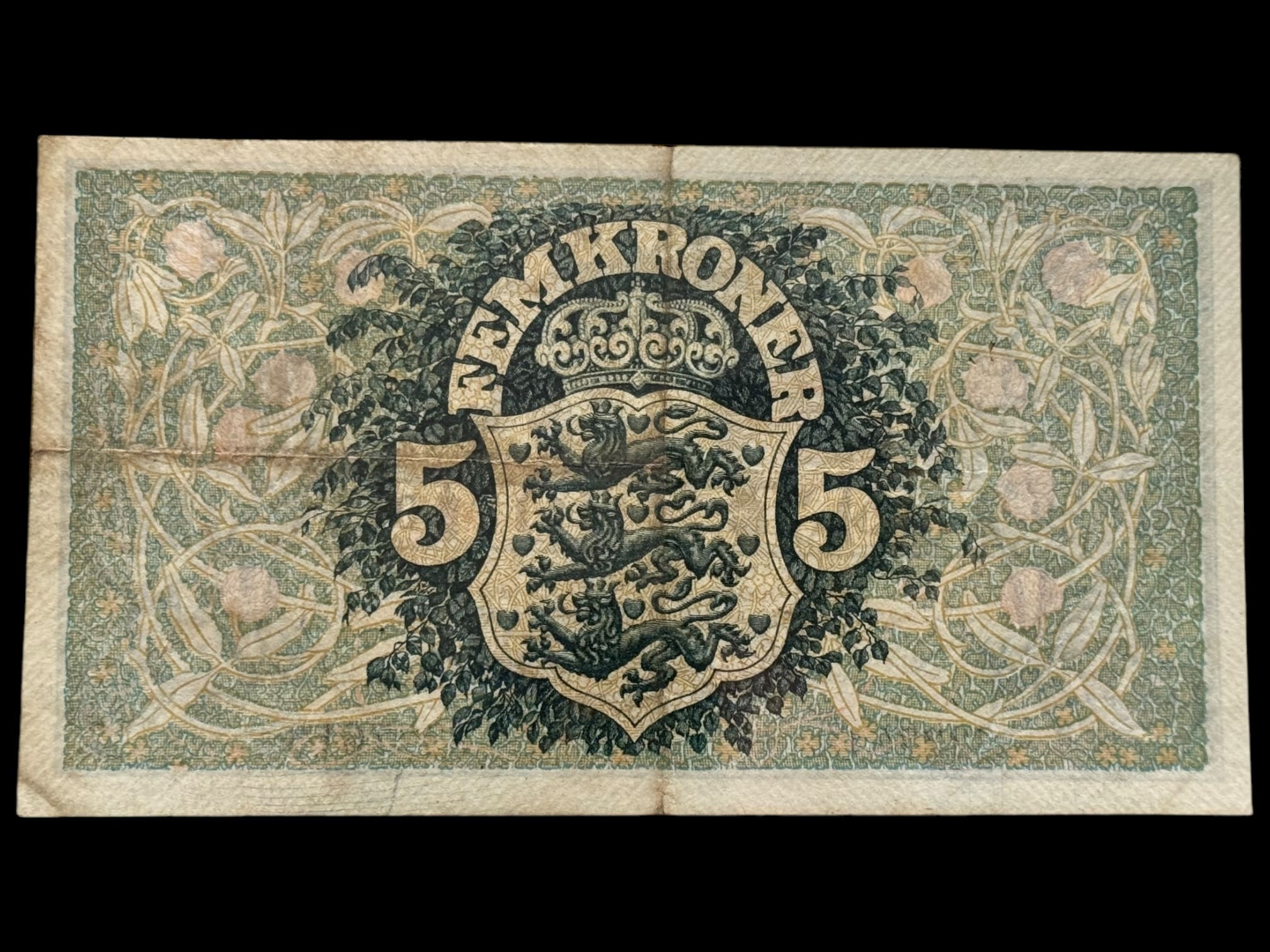 5 krone 1924 F V.Lange/Boye Kva. 1+-01 - Image 2