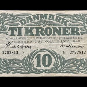 10 krone 1948 k, Halberg/Matthiasen Kva. 1+