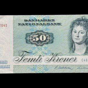 50 krone 1985 C4 R. Mikkelsen/Billestrup Kva. 0-01