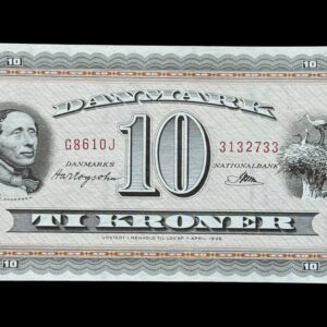 10 krone 1961 G8 0J Erstatningseddel Kva. 0-01