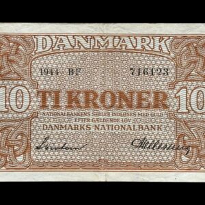 10 krone 1944 BF Svendsen/Hellerung Kva. 1+