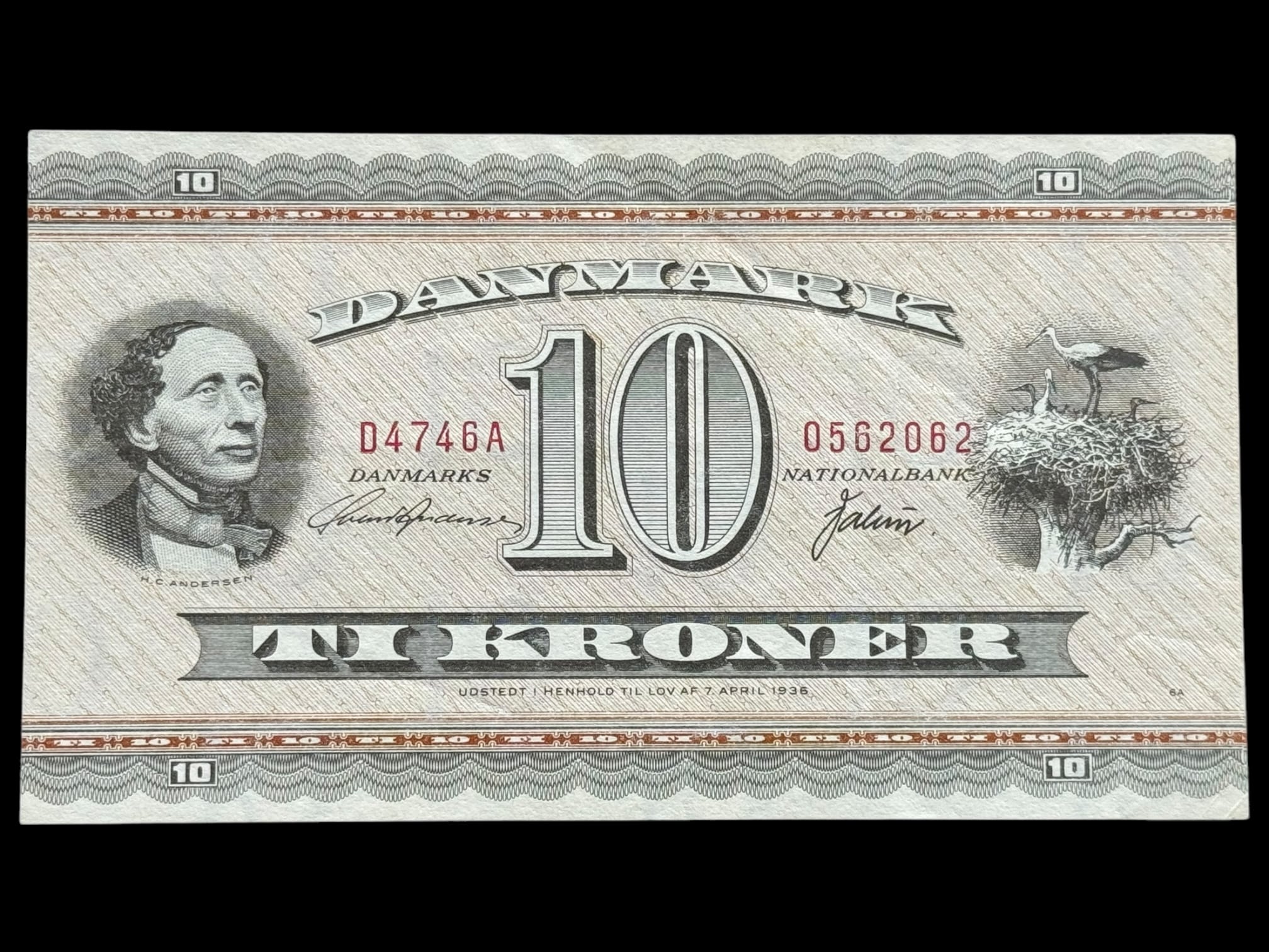 10 krone 1974 D4 Svend Andersen/Valuer Kva. 0-01