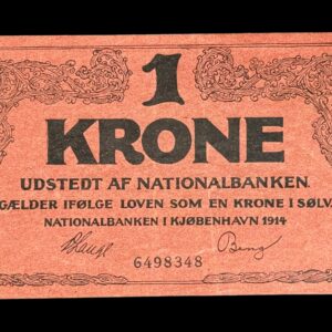 1 krone 1914, Falk, Kva. 1+-01