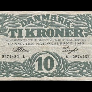 10 krone 1948 t, Riim/Pugh Kva. 1+