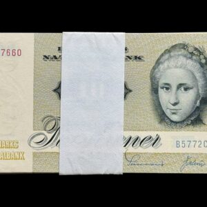 10 krone 1977 B5 Sunesen/Valuer Kva. 0 "Bundt / 10 stk"