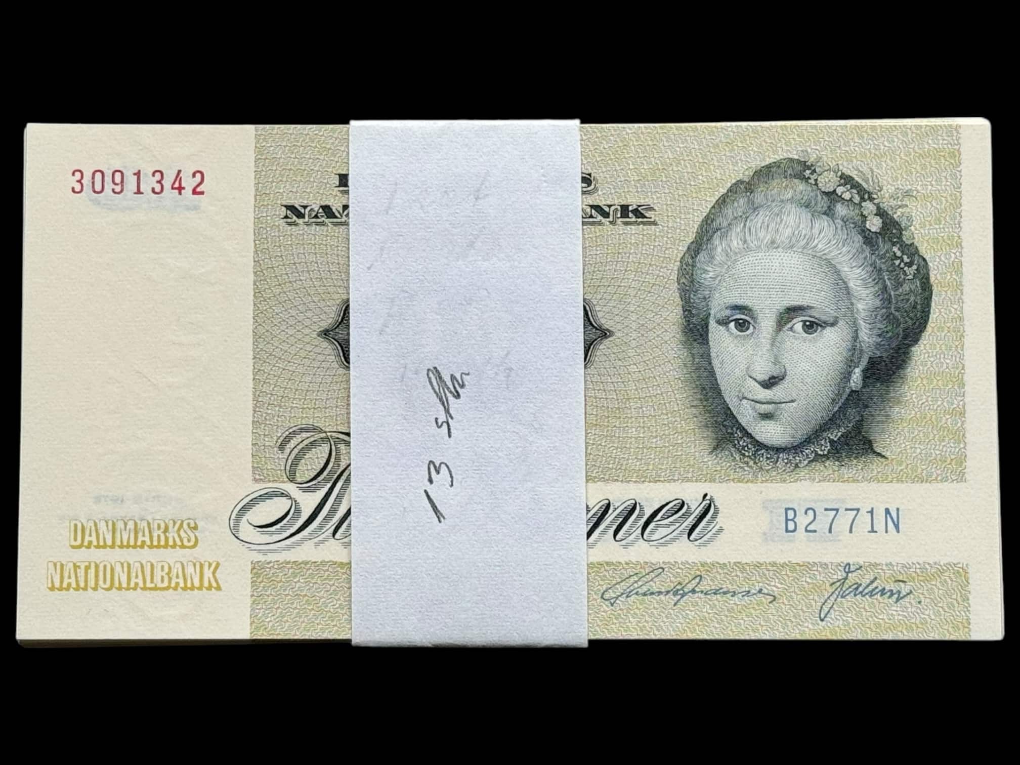 10 krone 1977 B2 Svend Andersen/Valuer kva. 0 "Bundt / 13 stk"
