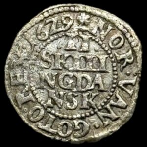 1629 2 skilling Chr.lV Kva. 1+