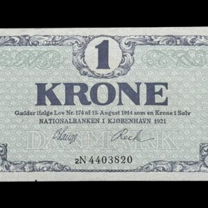 1 krone 1921, 2N, Kva. 0