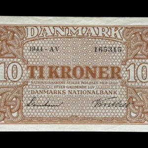 10 krone 1944 AV Svendsen/Vinther Kva. 0-01