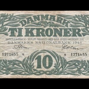 10 krone 1948 s, Riim/Holm Kva. 1