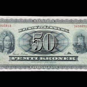 50 krone 1958 A2 Svend Nielsen/Riim Kva. 1+