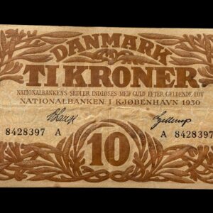 10 krone 1930 A V.Lange/Gellerup Kva. 1+