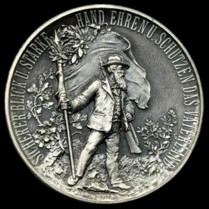 Schweiz, Sølvmedalje 1895, St.Gallen Pragteksemplar, kun 200 ex.