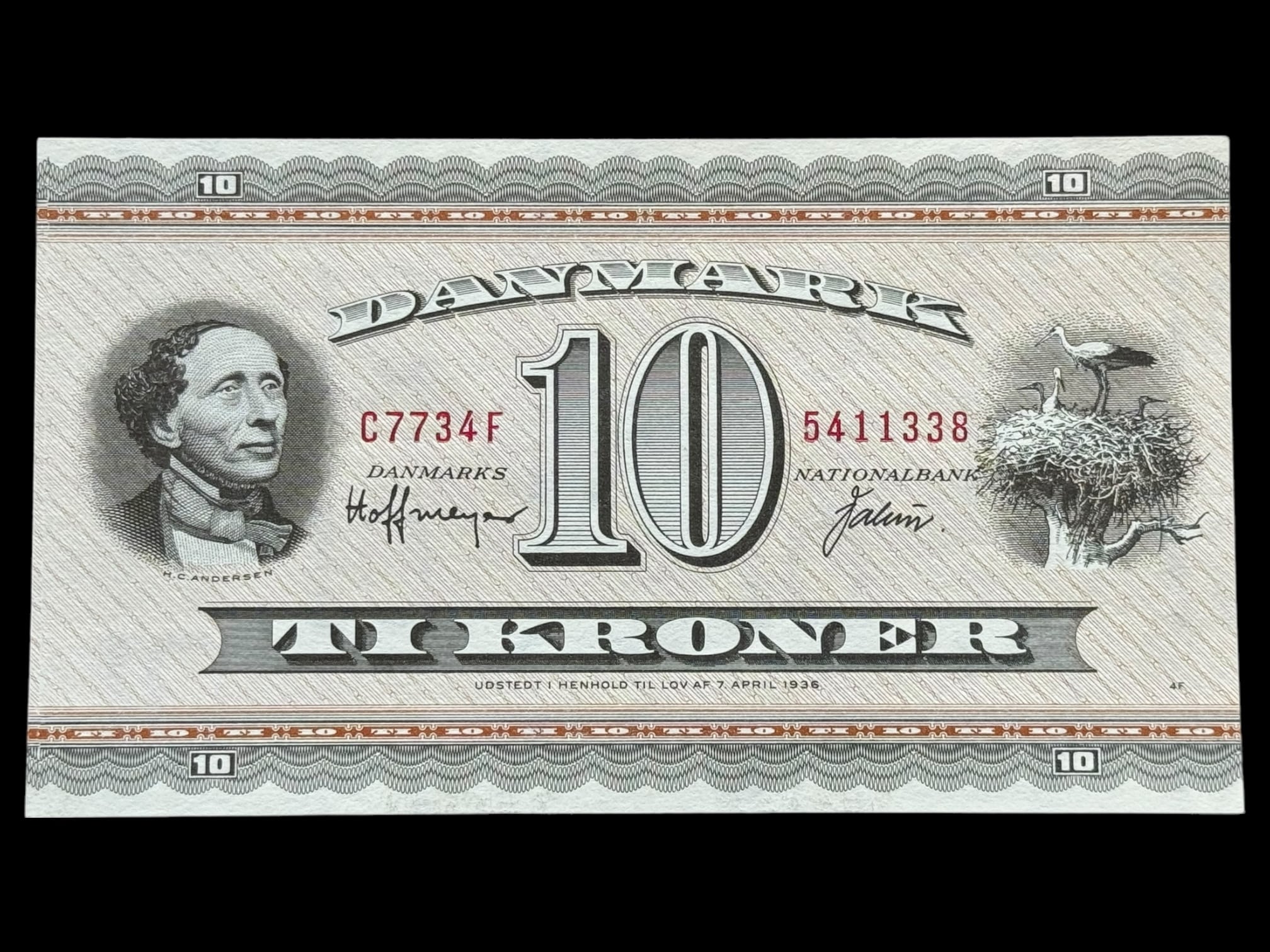 10 krone 1973 C7 Hoffmeyer/Valuer Kva. 0