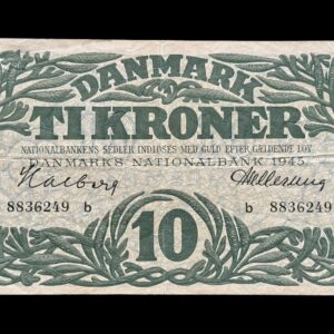 10 krone 1945 b, Halberg/Hellerung Kva. 1-1+