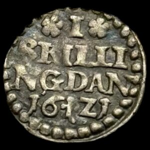 1621 1 skilling Chr.lV Kva. 1+