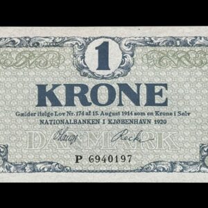 1 krone 1920, P, Kva. 0