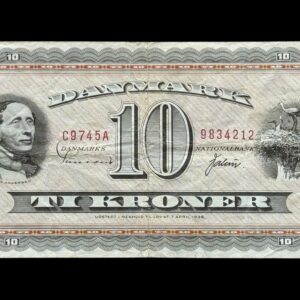 10 krone 1974 C9 Sunesen/Valuer Kva. 1-1- "Sjælden"