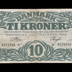 10 krone 1948 o, Riim/Pugh Kva. 1