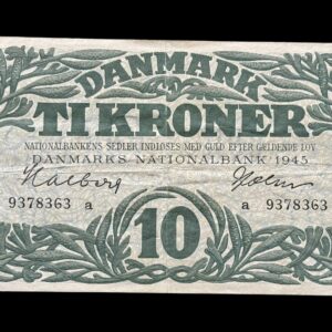 10 krone 1945 a, Halberg/Holm Kva. 1+-01