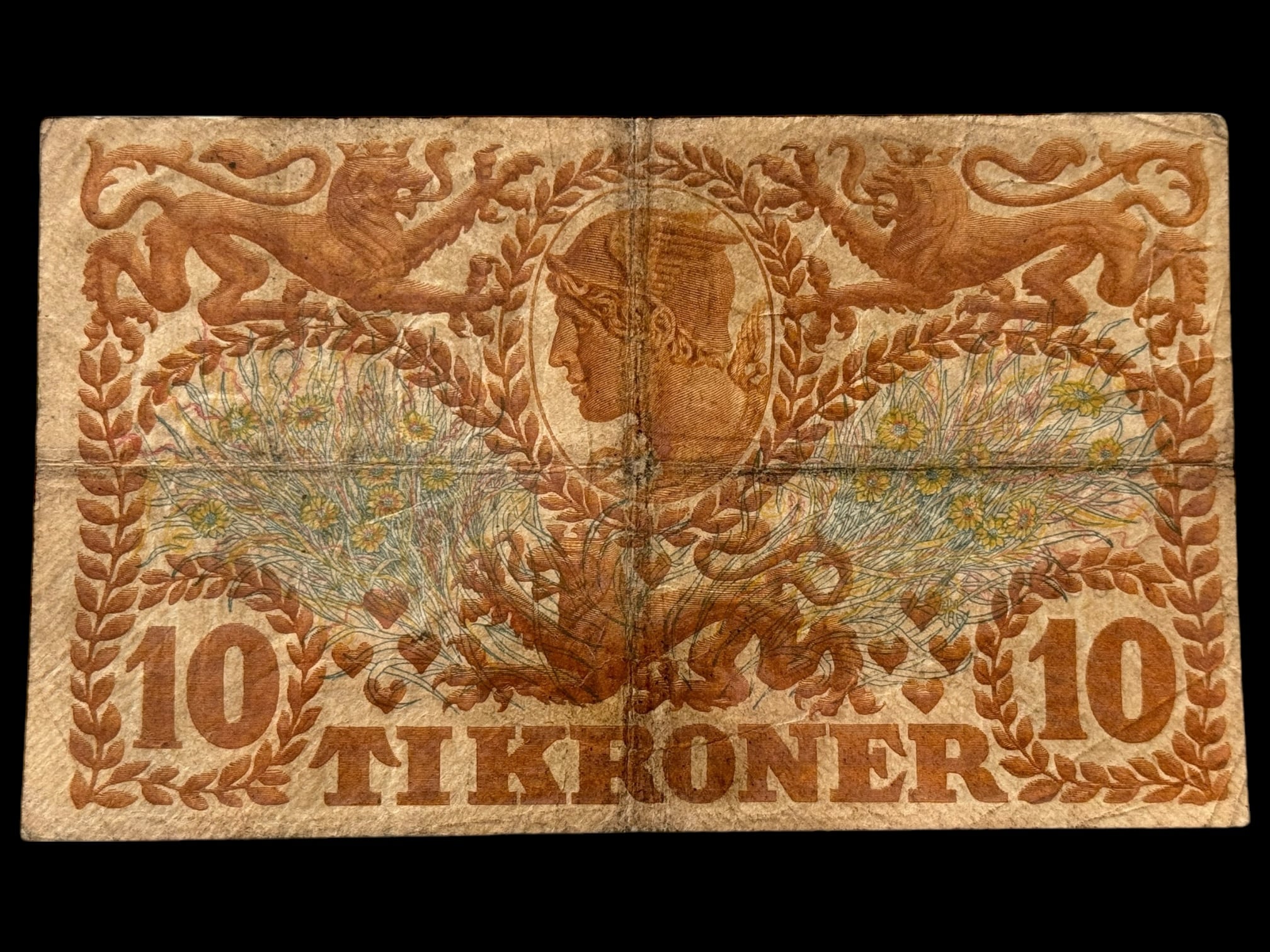 10 krone 1930 A V.Lange/Lund Kva. 1-1- - Image 2