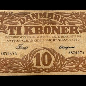 10 krone 1930 V.Lange/Neergaard Kva. 1+-01