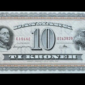 10 krone 1956 E1 Haugen Johansen/Riim Kva. 0-01