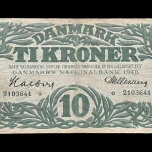 10 krone 1948 o, Halberg/Hellerung Kva. 1
