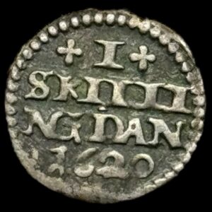 1620 1 skilling Chr.lV Kva. 1+