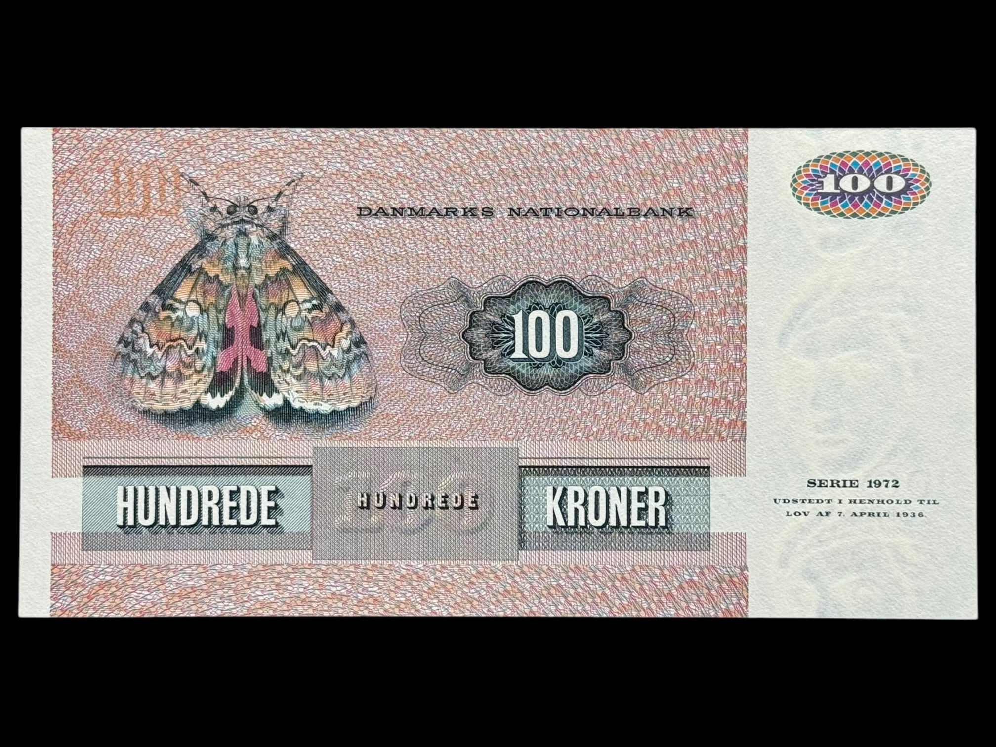 100 krone 1993 E4 Hoffmeyer/Herly Kva. 0 - Image 2