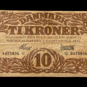 10 krone 1932 C V.Lange/Clementsen Kva. 1-1+