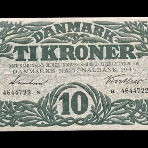 10 krone 1945 a, Svendsen/Vinther Kva. 01