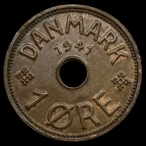 Færøerne 1 øre 1941 Kva. 01