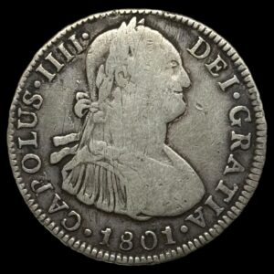 Peru, 4 Reales, 1801, Charles lV, Kva. 1