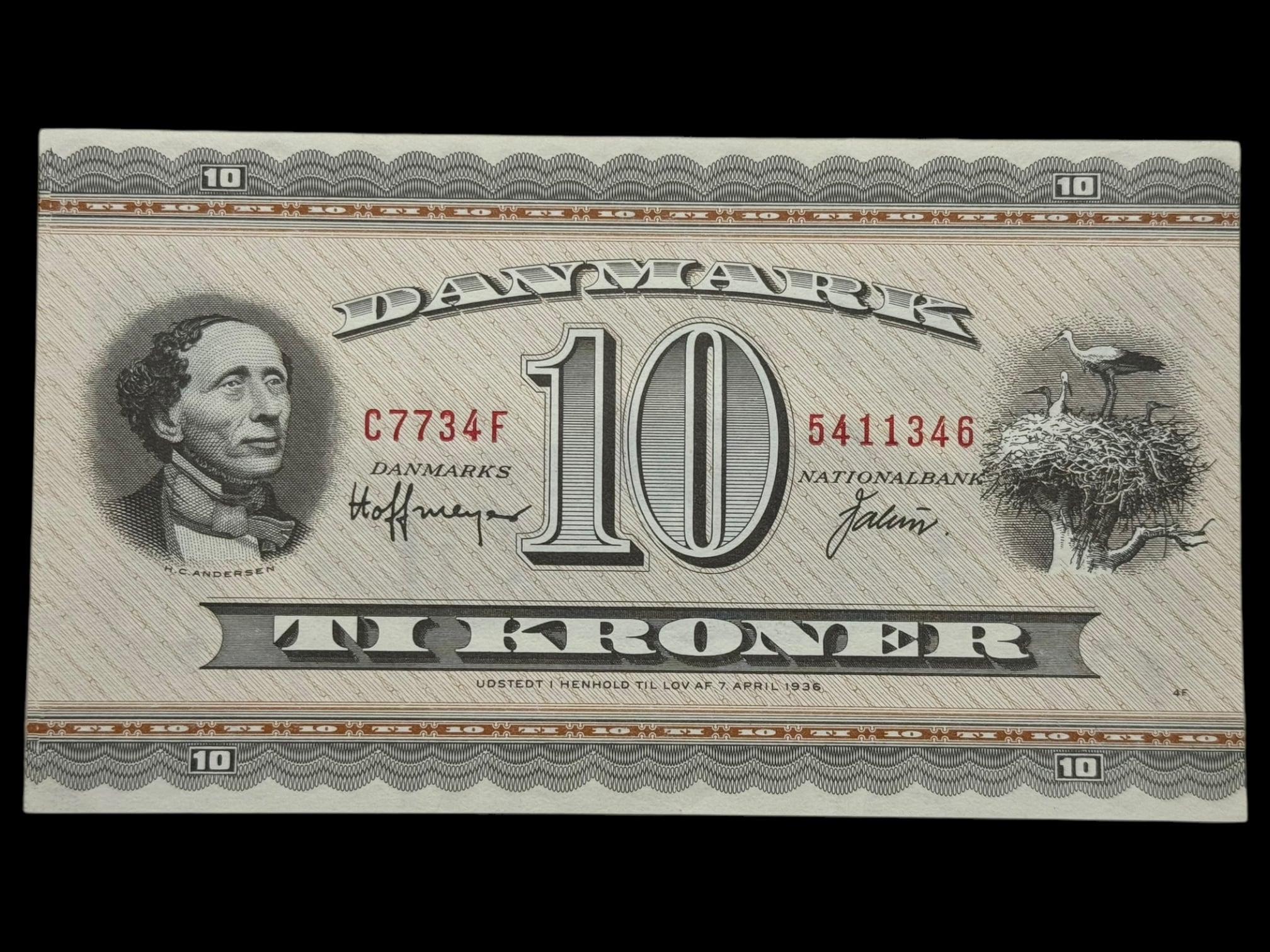 10 krone 1973 C7 Hoffmeyer/Valuer Kva. 0-01