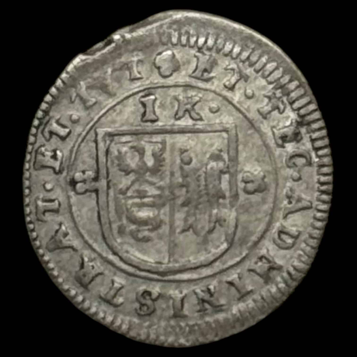 Tyskland, 1 Kreuzer Württemberg, Frederik Charles, Kva. 1+ - Image 2