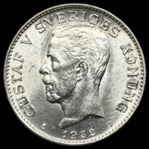 Sverige, 1 krone 1932, KM 786, Kva. 0/M