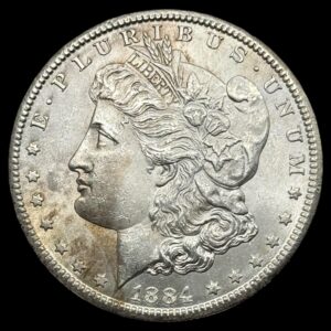 USA, Morgan dollar 1884 CC, KM 110, Kva. 0-01