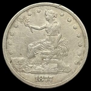 USA, Trade dollar 1877, KM 108, Kva. 1+