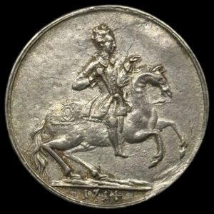 Sverige, 3 dukat 1714 "Sølvafslag", Carl Xll, SM 48 Type 1, Kva. 1+-01