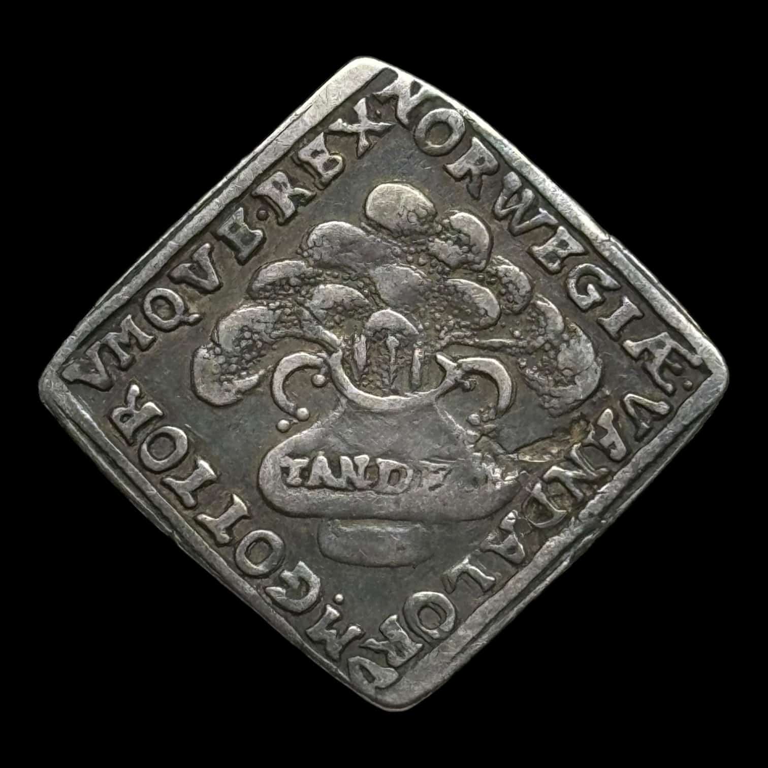 1648, 1/6 speciedaler Fre.lll, Kastemønt, Sieg 66 Hede 48, Kva. 1-1+ - Image 2