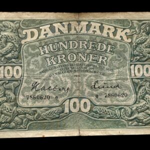 100 krone 1946 e, Halberg/Lund, Kva. 1 "rift", Sieg 126 Pick 39