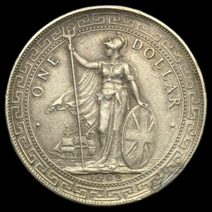 Storbritannien / England, Trade dollar 1902, Kva. 1+