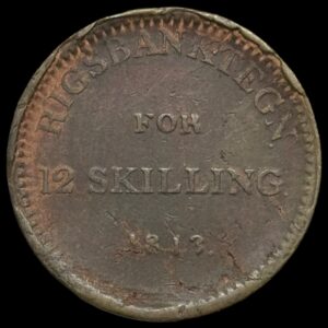 Norge "Kongsberg", 12 skilling 1812, NMD 13, Kva. 1+
